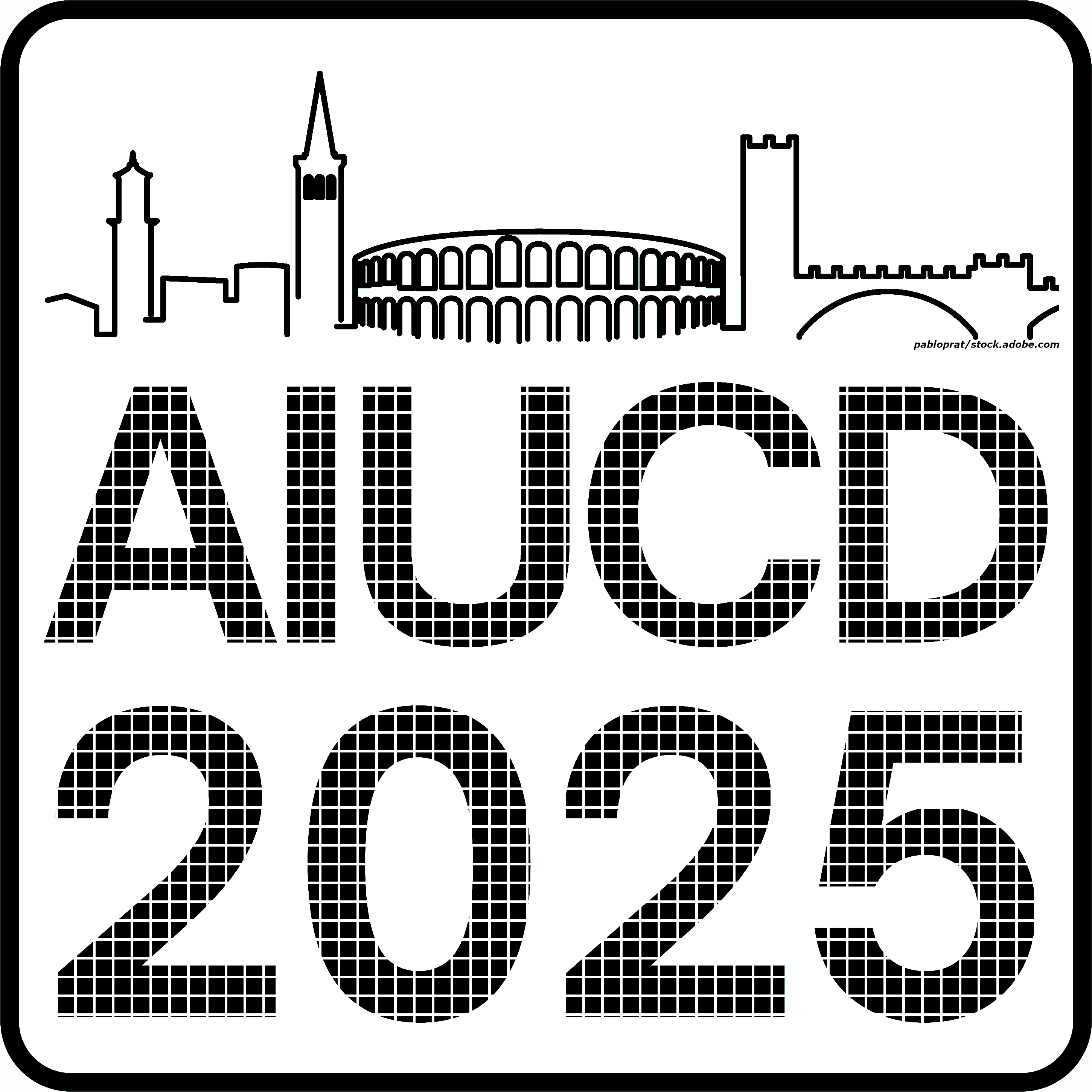 Logo of the 14 Annual Conference of the Association for Digital Humanities and Digital: it shows the skyline of Verona and the text AIUCD 2025