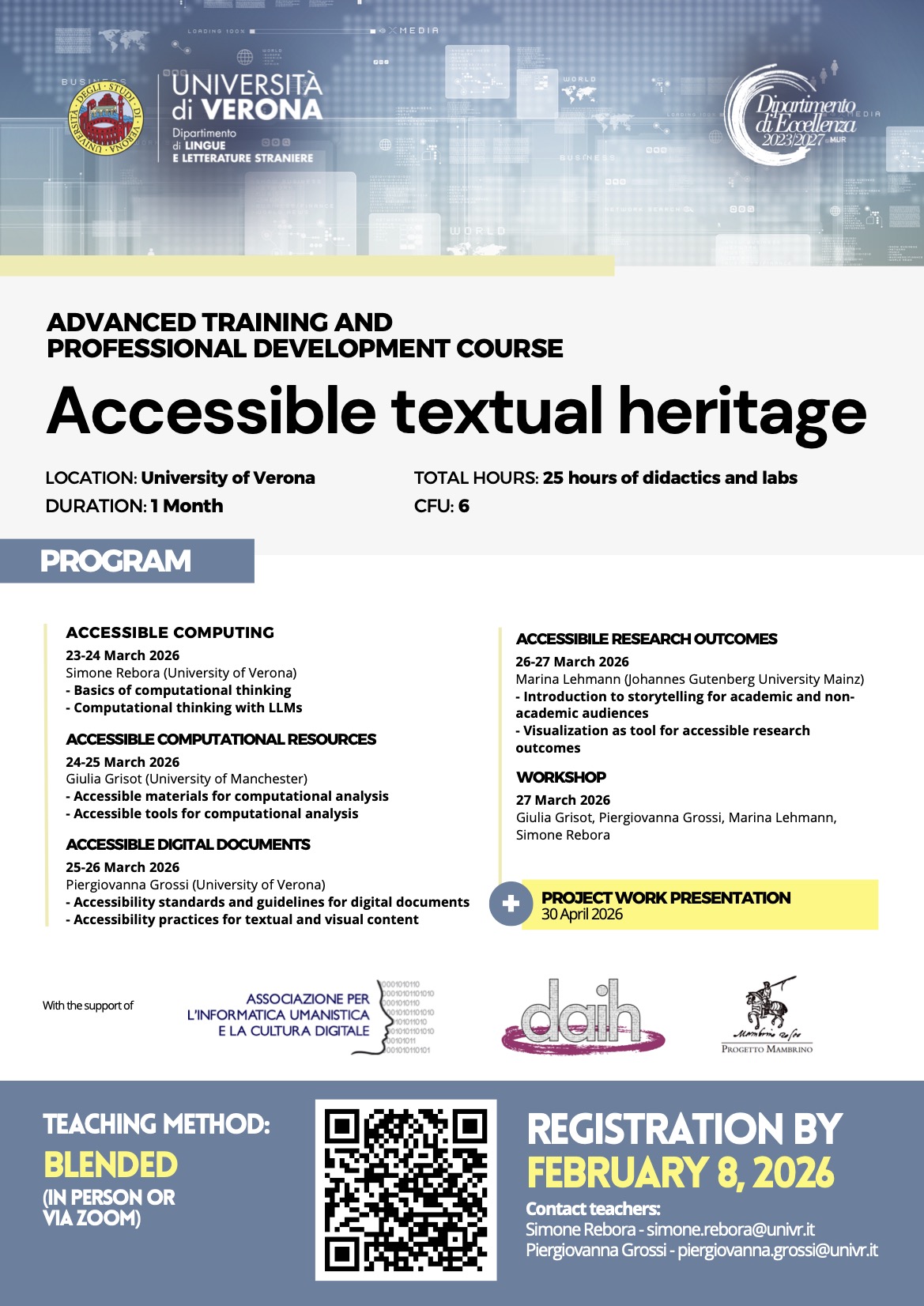 Event poster of the event with details on the programme. See text below.