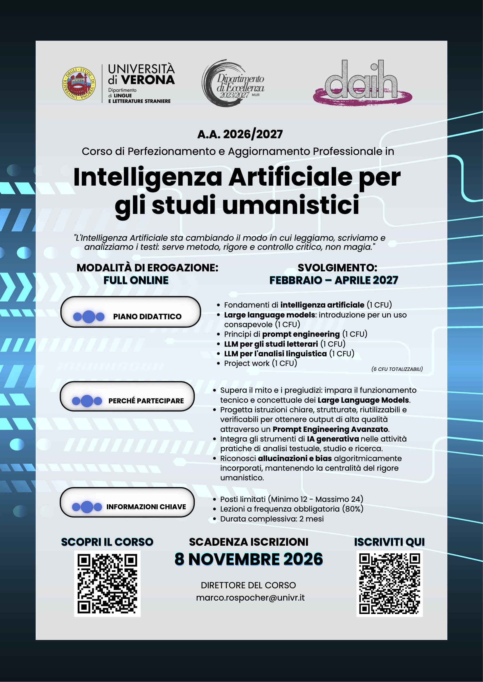 Poster of the event with details on the programme. See text in the page